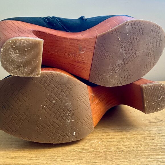 LUCKY BRAND LACE UP BOOT BLACK 6 - Picture 5 of 5